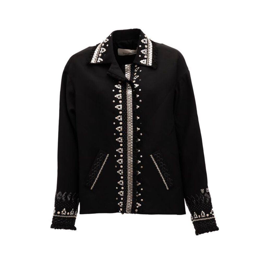 Valentino Garavani Black Embellished Women's Jacket